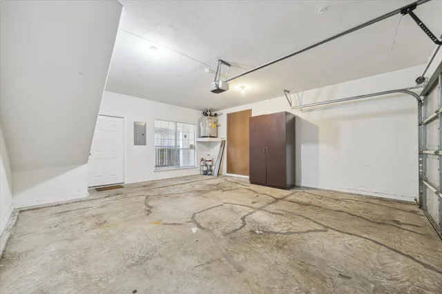 a view of balcony with small garden