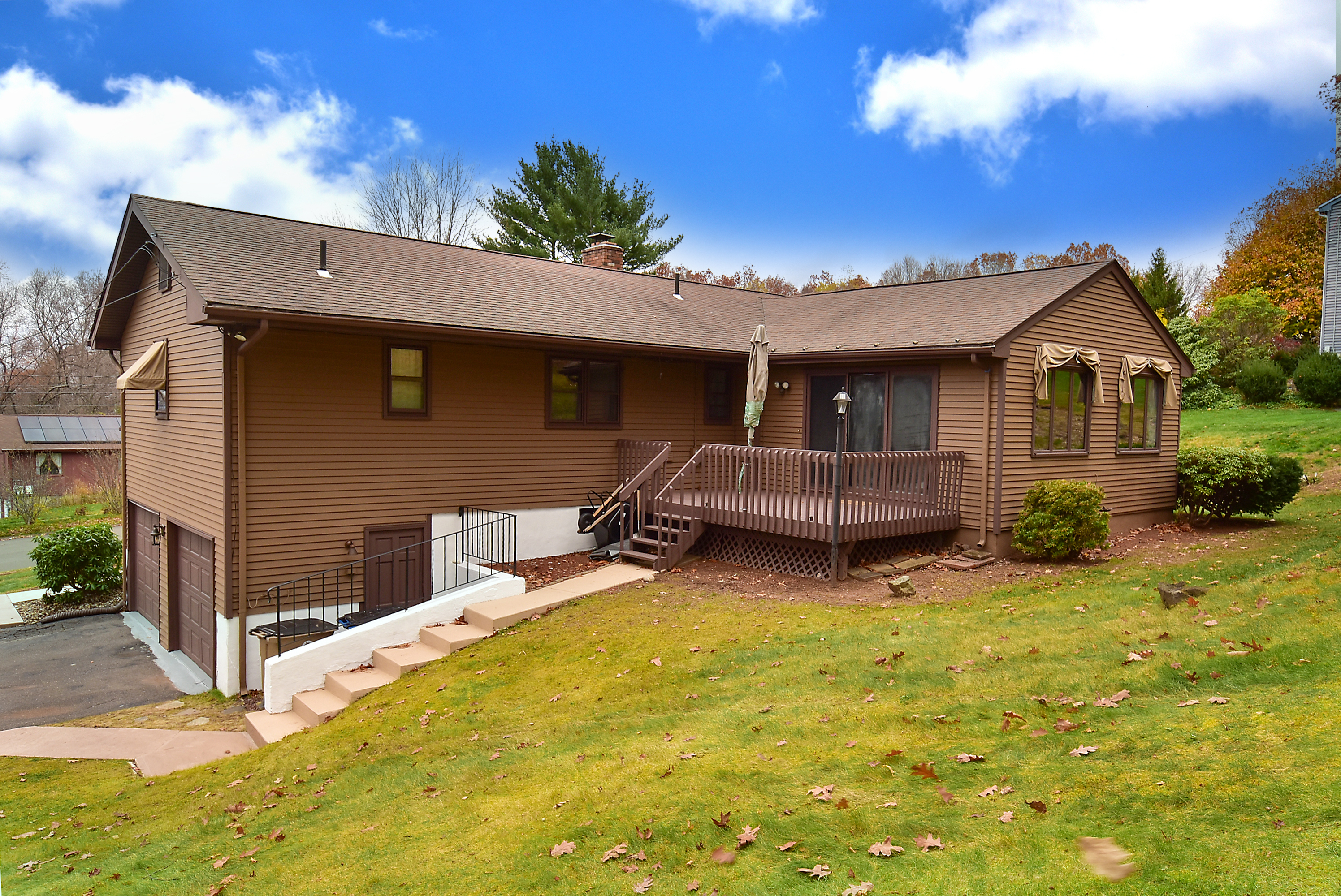 12 Austin Drive Vernon, CT 06066 - Photo 31 of 33 a backyard of a house with yard and garage