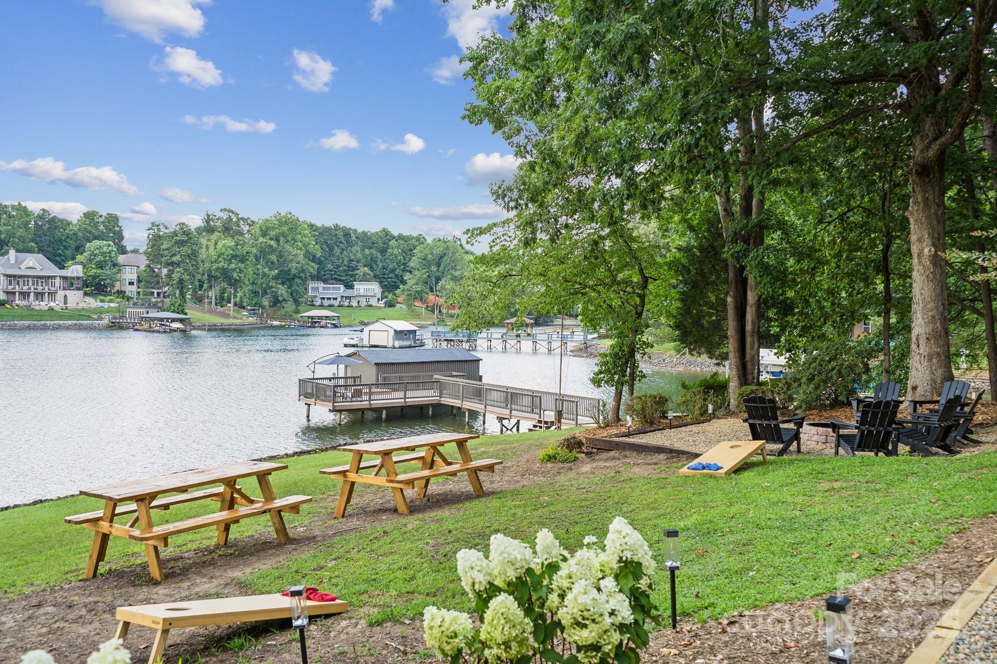 254 South Fork Road Mooresville, NC 28117 - Photo 19 of 34 a view of a lake with houses