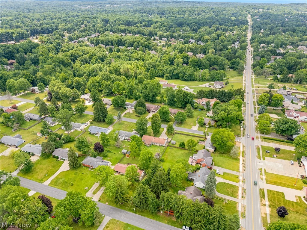 8160 Joyce Road Broadview Heights, OH 44147 - Photo 39 of 45 Aerial perspective of a residential area featuring a main road and several intersecting streets