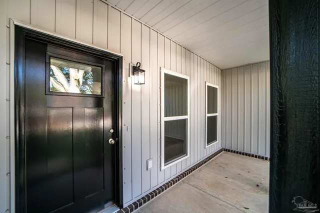 a view of an entryway door