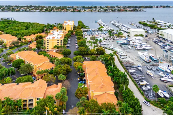 an aerial view of a city
