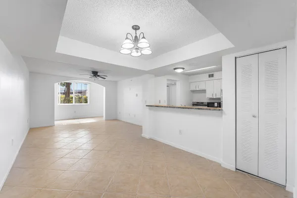 a view of kitchen and windows