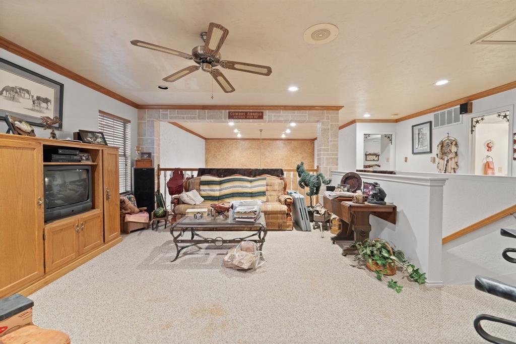 3500 Trails End Road Burleson, TX 76028 - Photo 12 of 24 a living room with lots of furniture and a view of kitchen