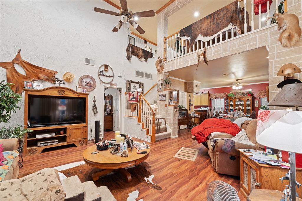 3500 Trails End Road Burleson, TX 76028 - Photo 3 of 24 a living room with furniture and a flat screen tv