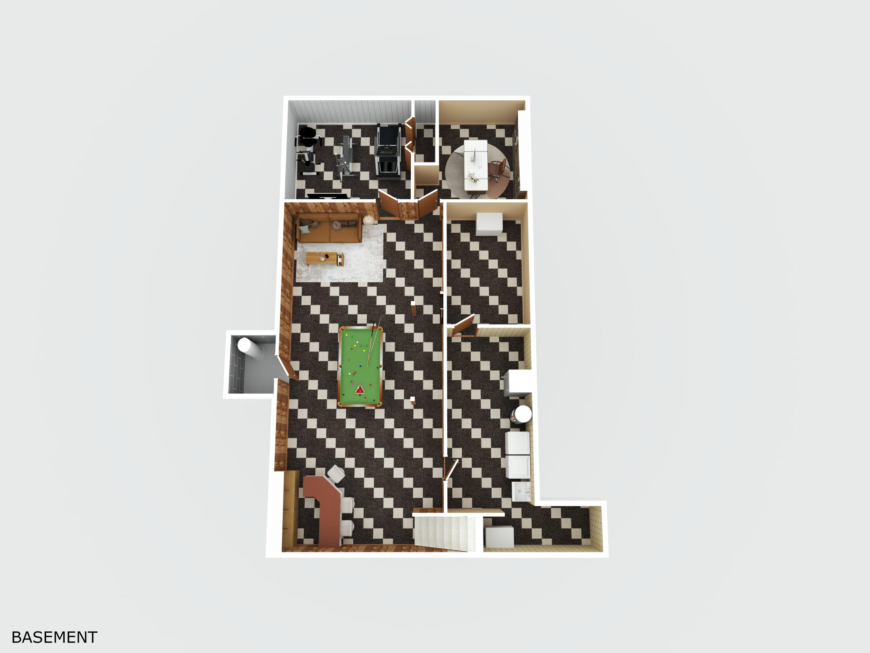 59126 Romeo Plank Road Ray, MI 48096 - Photo 28 of 29 59126 Romeo Plank - 3D Basement