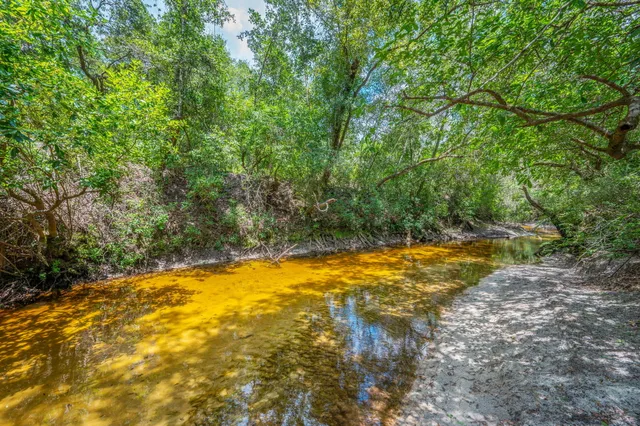 a view of a park with of swings