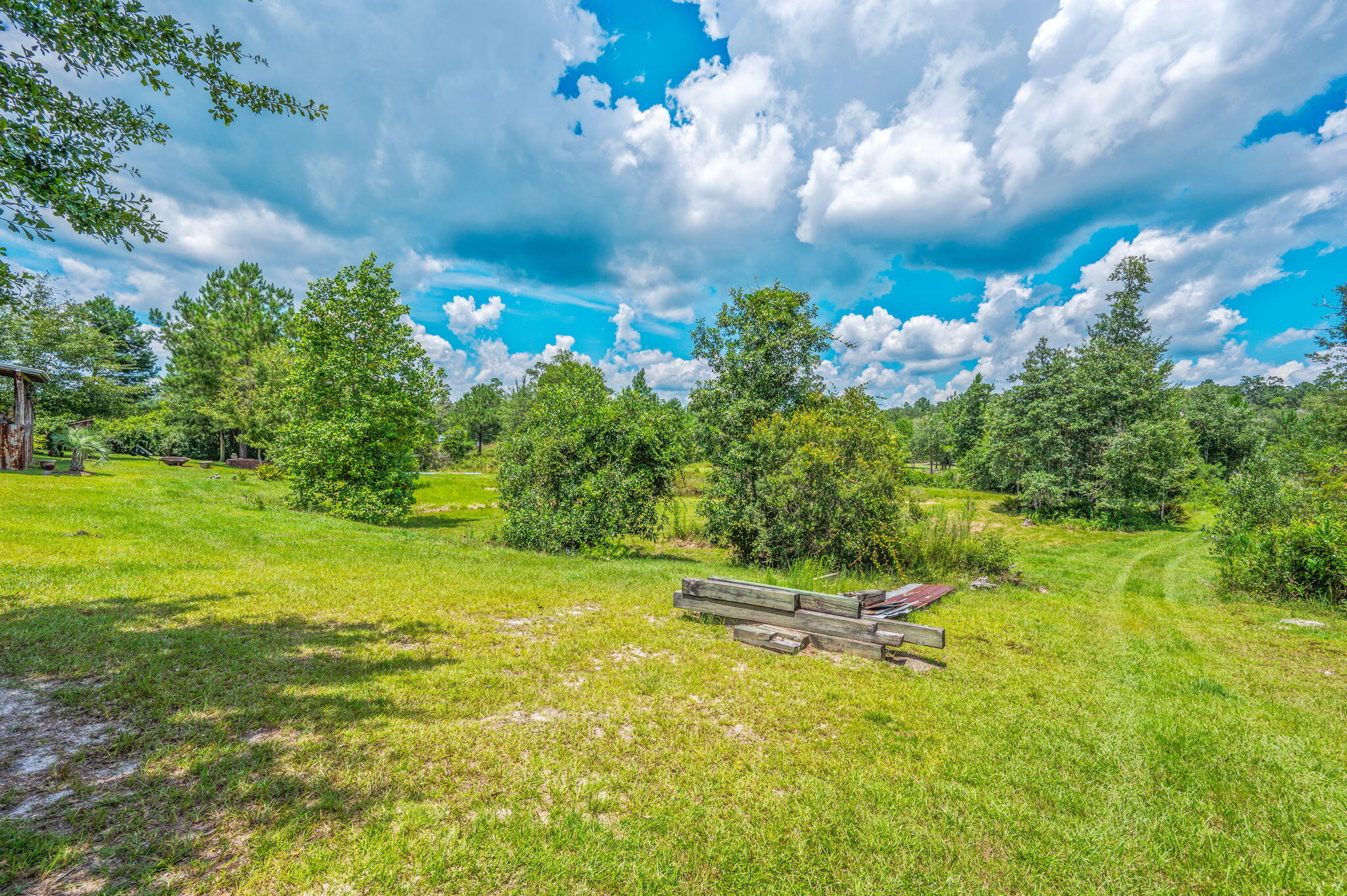 54 Wing Road Wing, AL 36483 - Photo 29 of 50 a backyard of a house with lots of green space