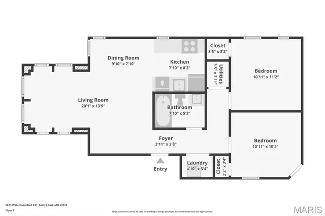 $129,000 | 5673 Waterman Boulevard, Unit 31, St. Louis, MO 63112