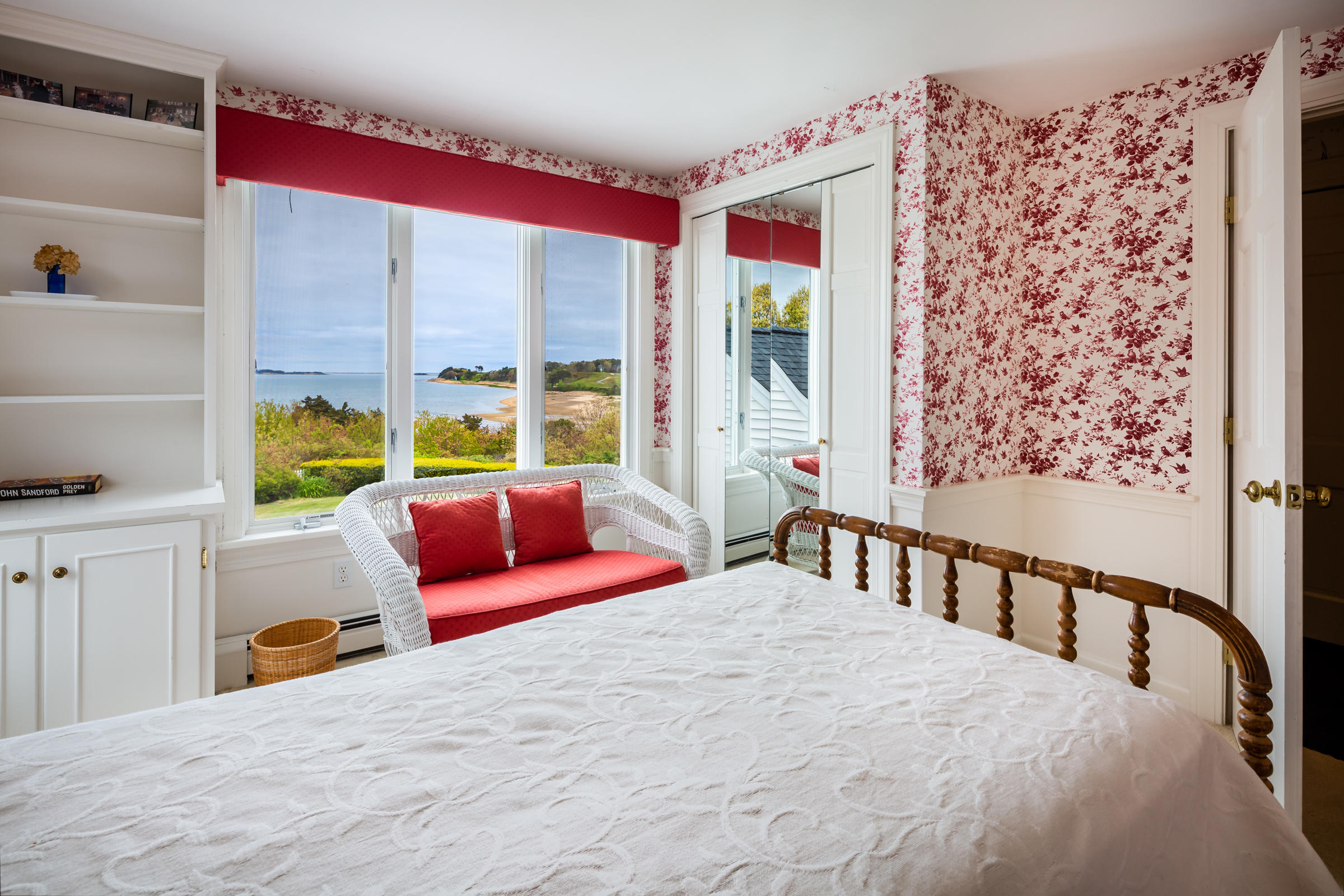 265 Bay Road Harwich, MA 02645 - Photo 15 of 38 a bedroom with a bed and a large window with the outer view