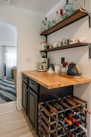 a room with storage and utility room