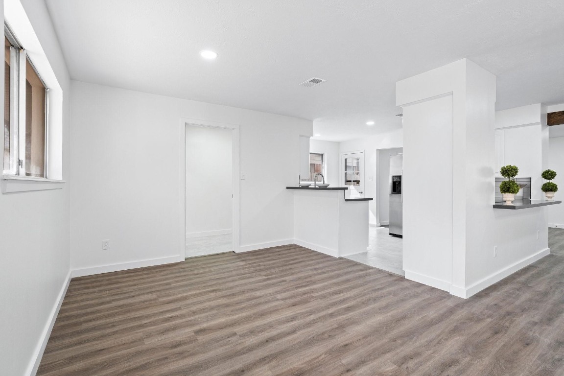 322 East Edgebrook Drive Houston, TX 77034 - Photo 18 of 38 a view of kitchen with wooden floor