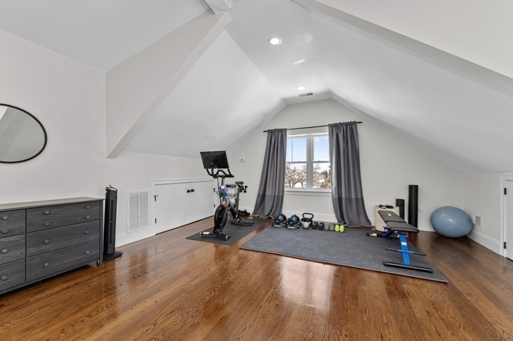 72-74 Manthorne Road, Unit 74 Boston, MA 02132 - Photo 20 of 22 a view of a room with gym equipment