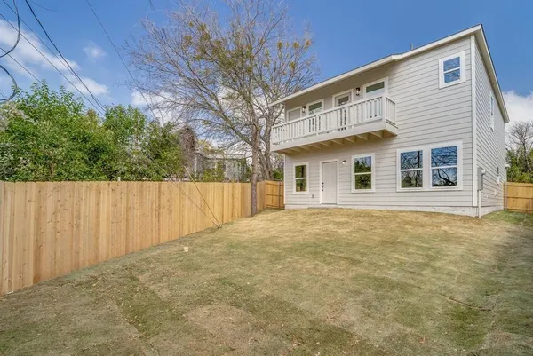 a backyard of a house