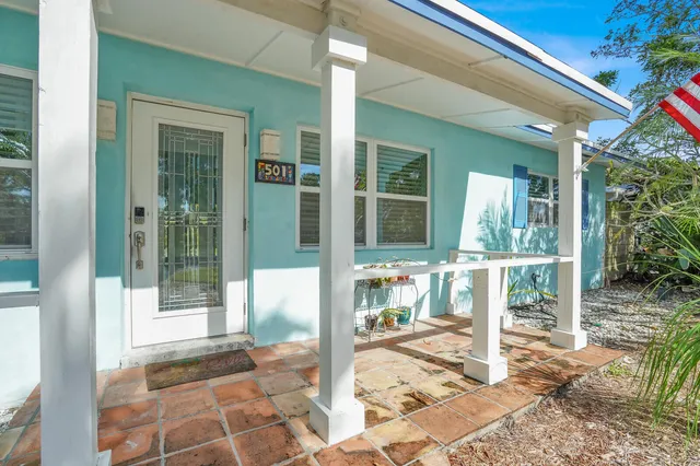 a view of a entryway door front of house