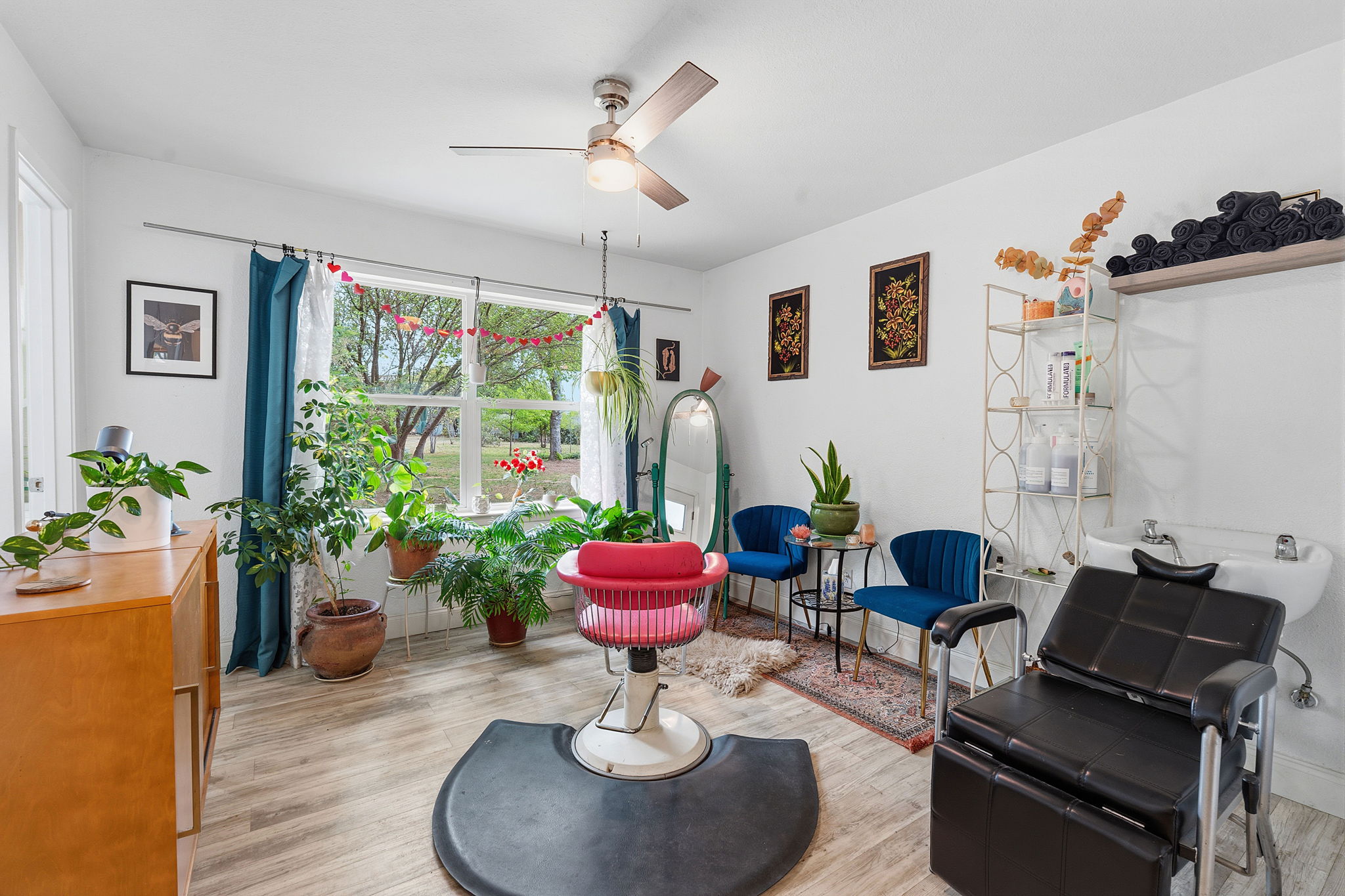 700 Corral Lane Austin, TX 78745 - Photo 21 of 26 a living room with furniture and a potted plant