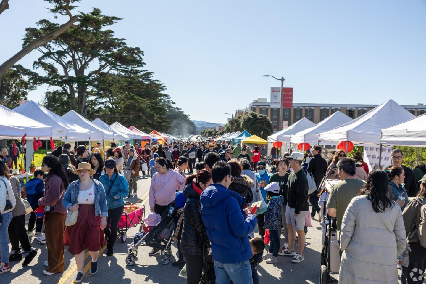 2271 40th Avenue San Francisco, CA 94116 - Photo 117 of 125 a group of people standing around a fruit room