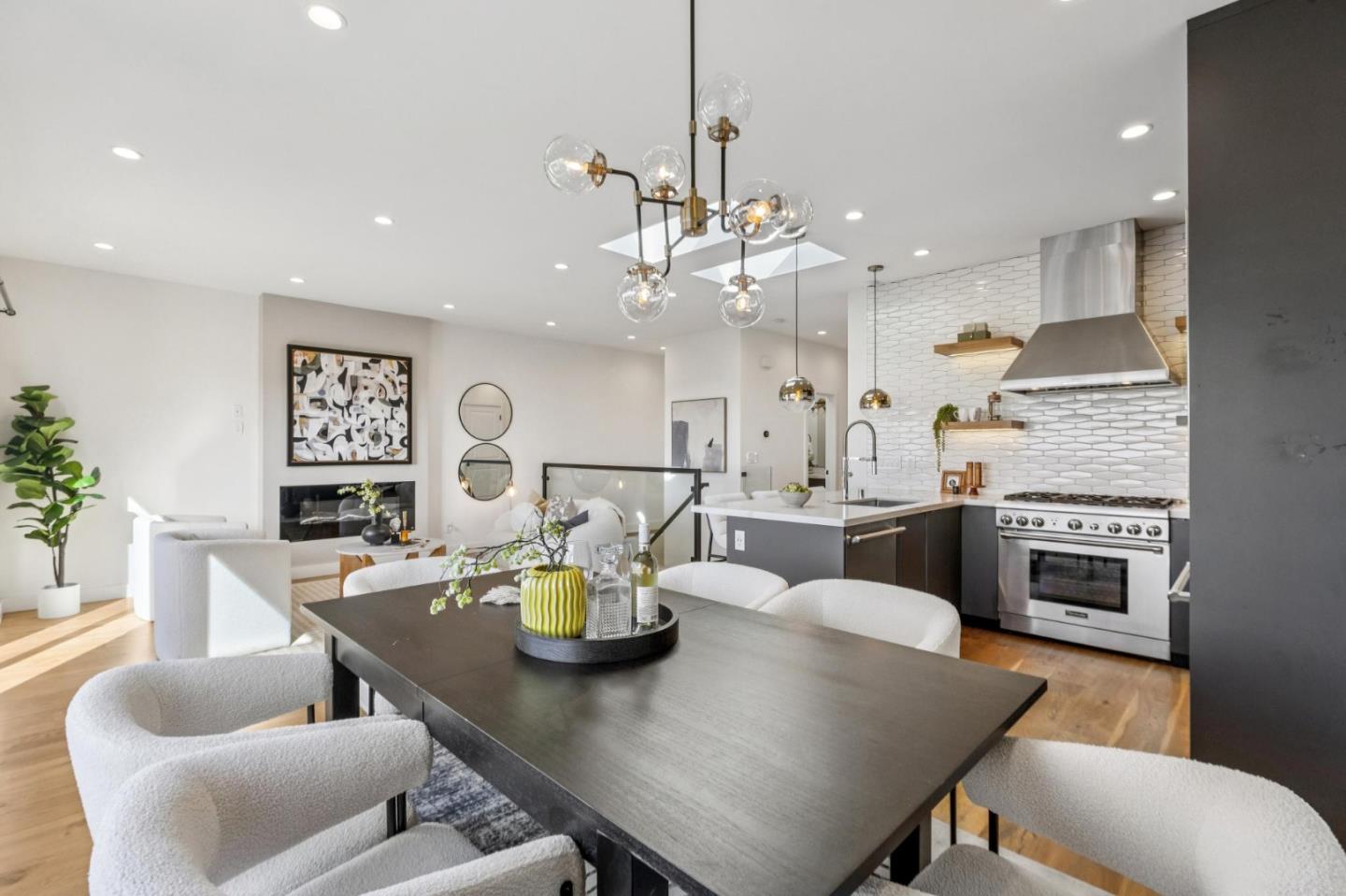2271 40th Avenue San Francisco, CA 94116 - Photo 37 of 125 a view of a dining room with furniture and a kitchen