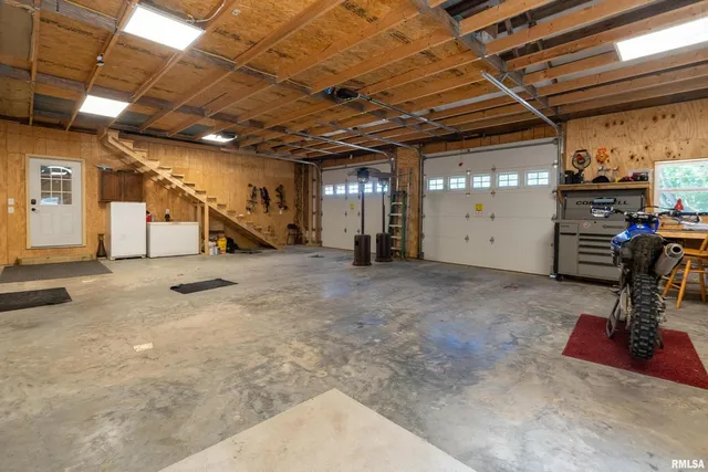 a view of a storage room with utility room