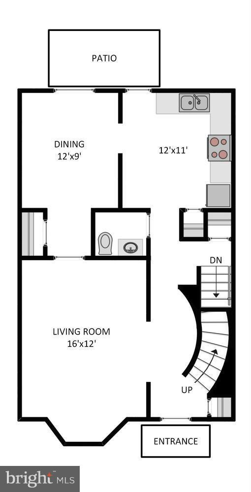 8350 Wickham Road Springfield, VA 22152 - Photo 20 of 22 Main level floorplan