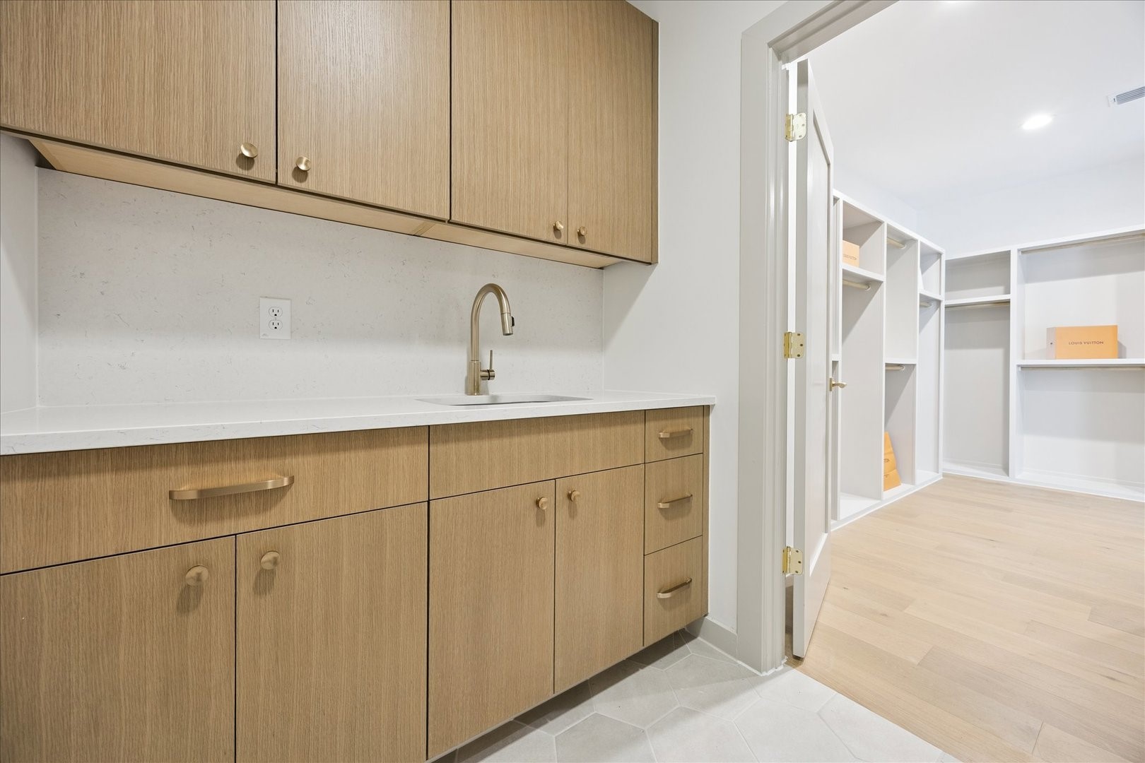 1209 Willard Street Houston, TX 77006 - Photo 26 of 35 a bathroom with a sink and cabinets