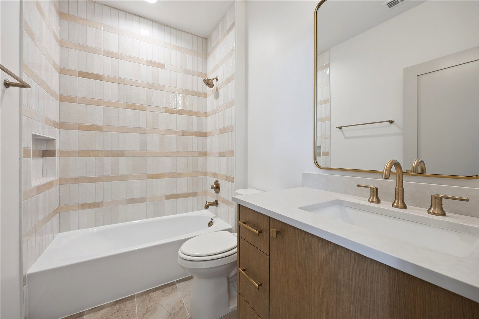 1209 Willard Street Houston, TX 77006 - Photo 34 of 35 a bathroom with a sink a toilet and shower