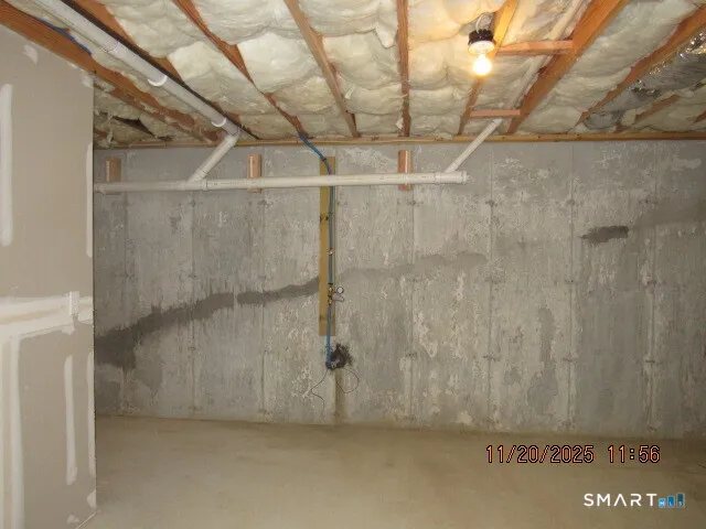 a view of a room with an empty space