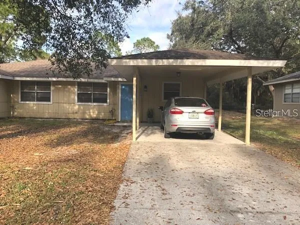 a car parked in front of house