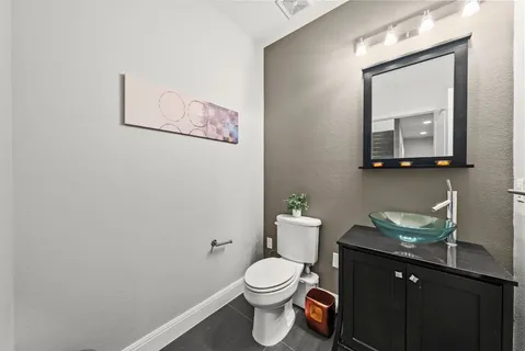 an aerial view of a house having outdoor space