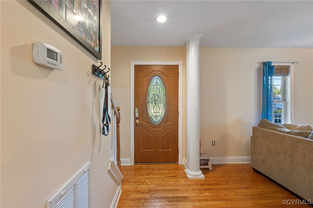 4212 Stigall Drive Chesterfield, VA 23112 - Photo 4 of 35 a view of an entryway with wooden floor
