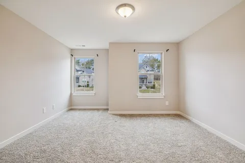 a view of a room with an empty space