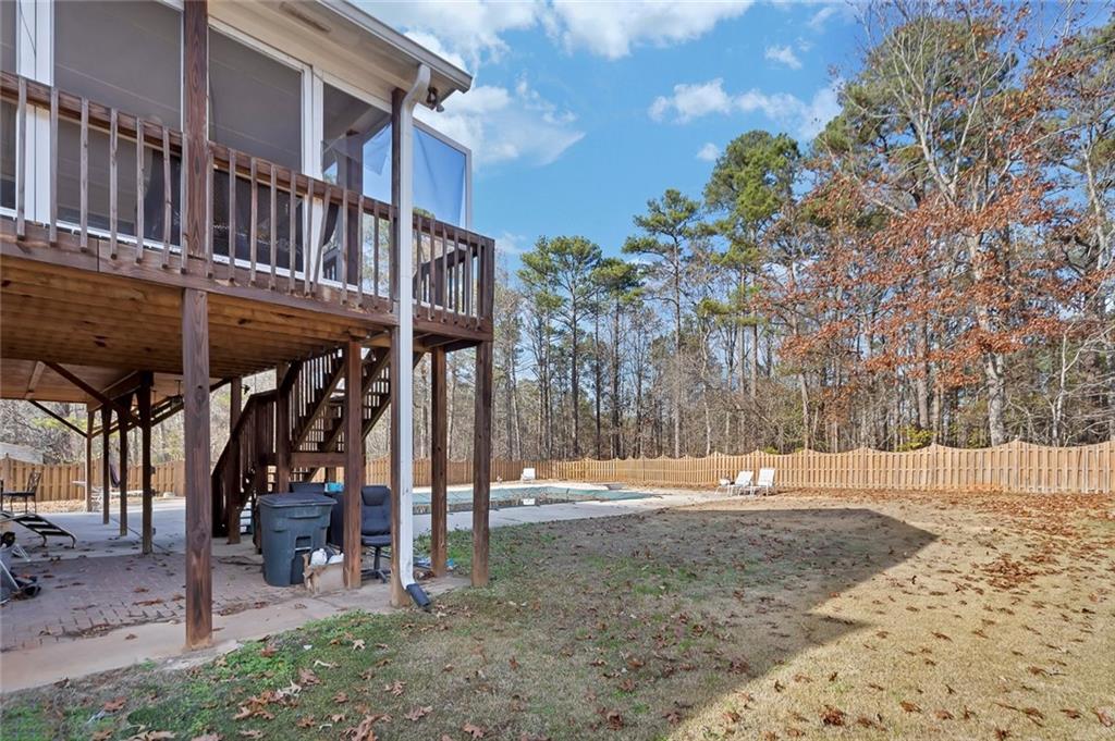 6401 Fox Run Winston, GA 30187 - Photo 41 of 48 a view of a house with a backyard