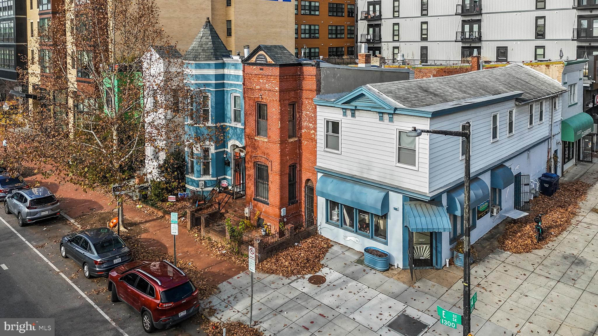 1362 E Street Southeast Washington, DC 20003 - Photo 8 of 9 a aerial view of a house with a yard