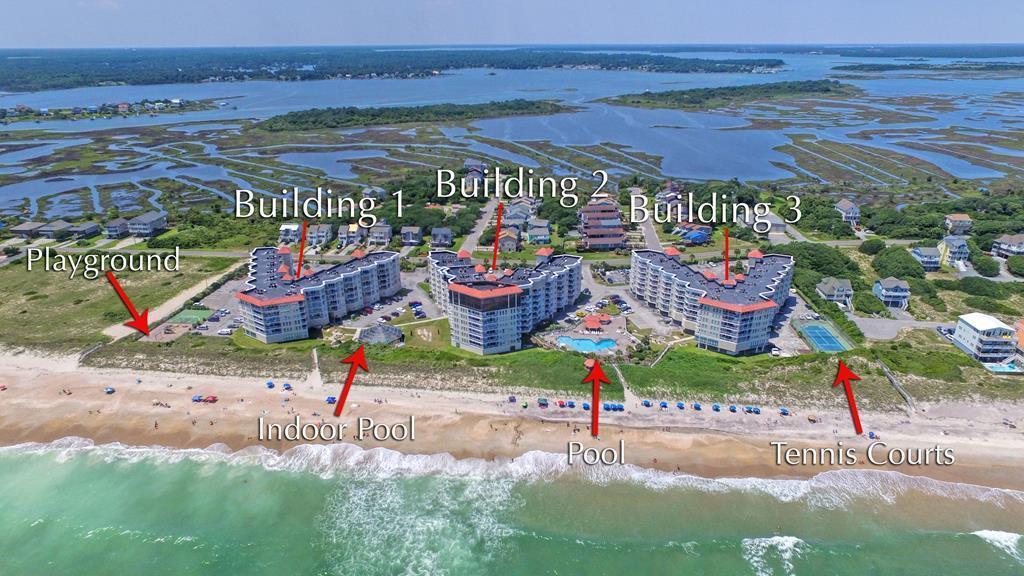 2000 New River Inlet Road, Unit 1103 North Topsail Beach, NC 28460 - Photo 39 of 39 St. Regis Aerial With Notes