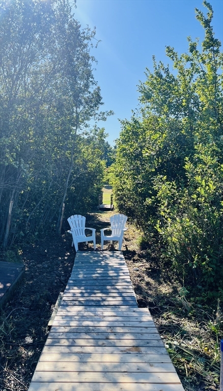 1-3 Doctor Hickey Lane Rochester, MA 02770 - Photo 38 of 38 a bench sitting in the middle of a yard