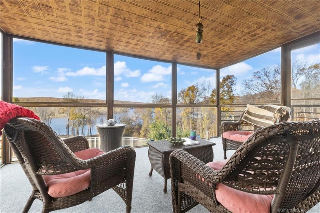 195 Injun Hollow Road Haddam, CT 06424 - Photo 12 of 40 Sun Porch with River Views