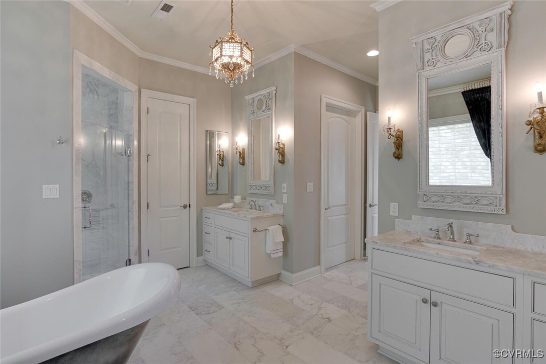 2392 Bel Crest Circle Midlothian, VA 23113 - Photo 22 of 50 a spacious bathroom with a shower tub double and sink