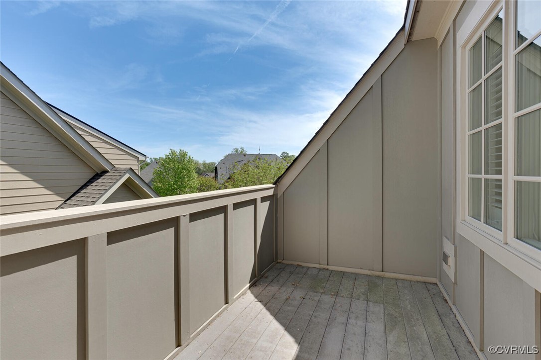 2392 Bel Crest Circle Midlothian, VA 23113 - Photo 36 of 50 a view of balcony with wooden floor and fence