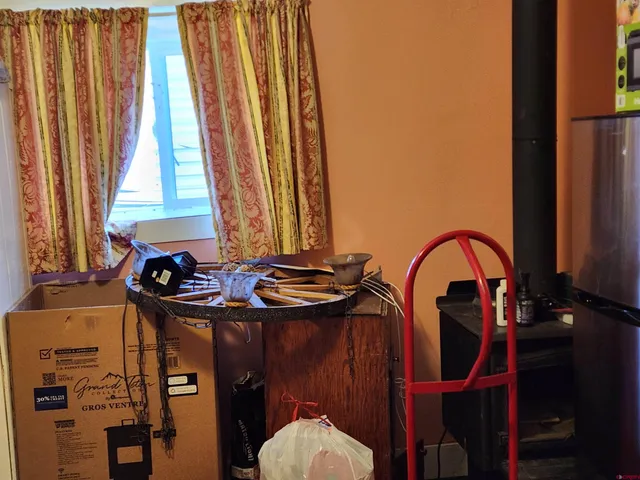 a close view of walk in closet