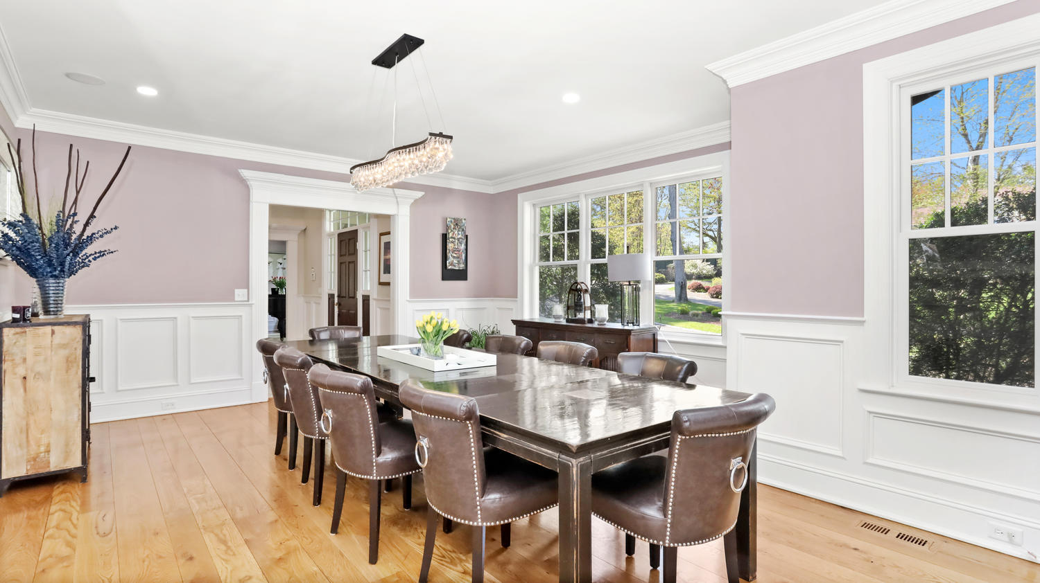 8 Wakeman Road Westport, CT 06880 - Photo 13 of 41 a view of a dining room with furniture window and wooden floor