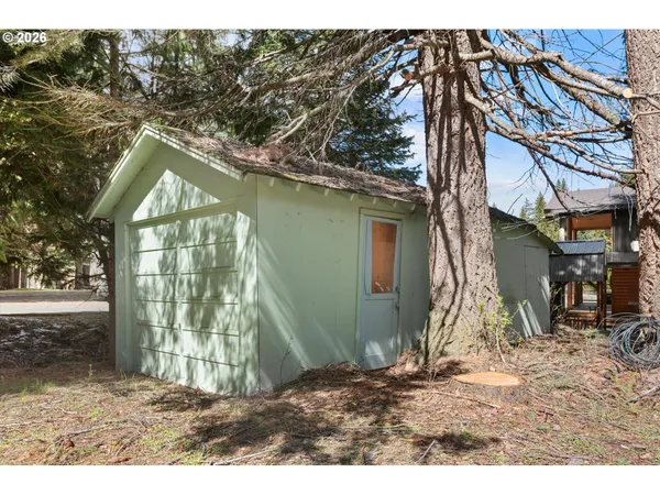 a view of a backyard of a house