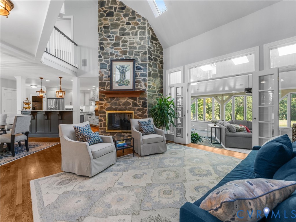 2575 Maidens Road Maidens, VA 23102 - Photo 19 of 50 a living room with furniture large window and fireplace