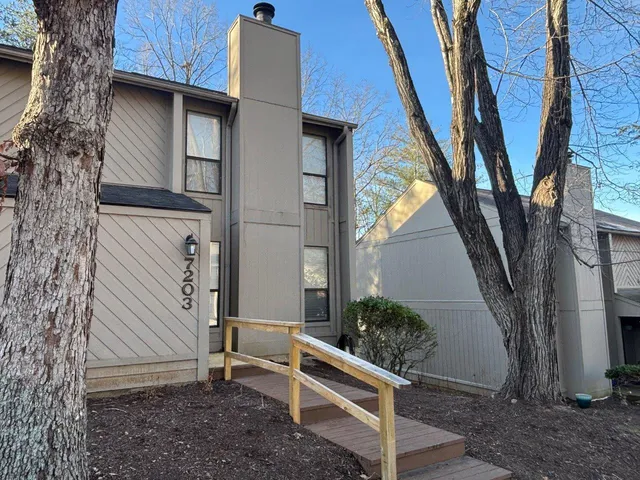 a view of street with houses