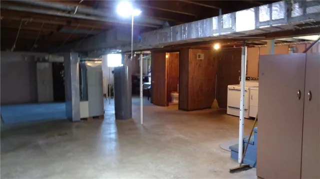 a view of a closet area