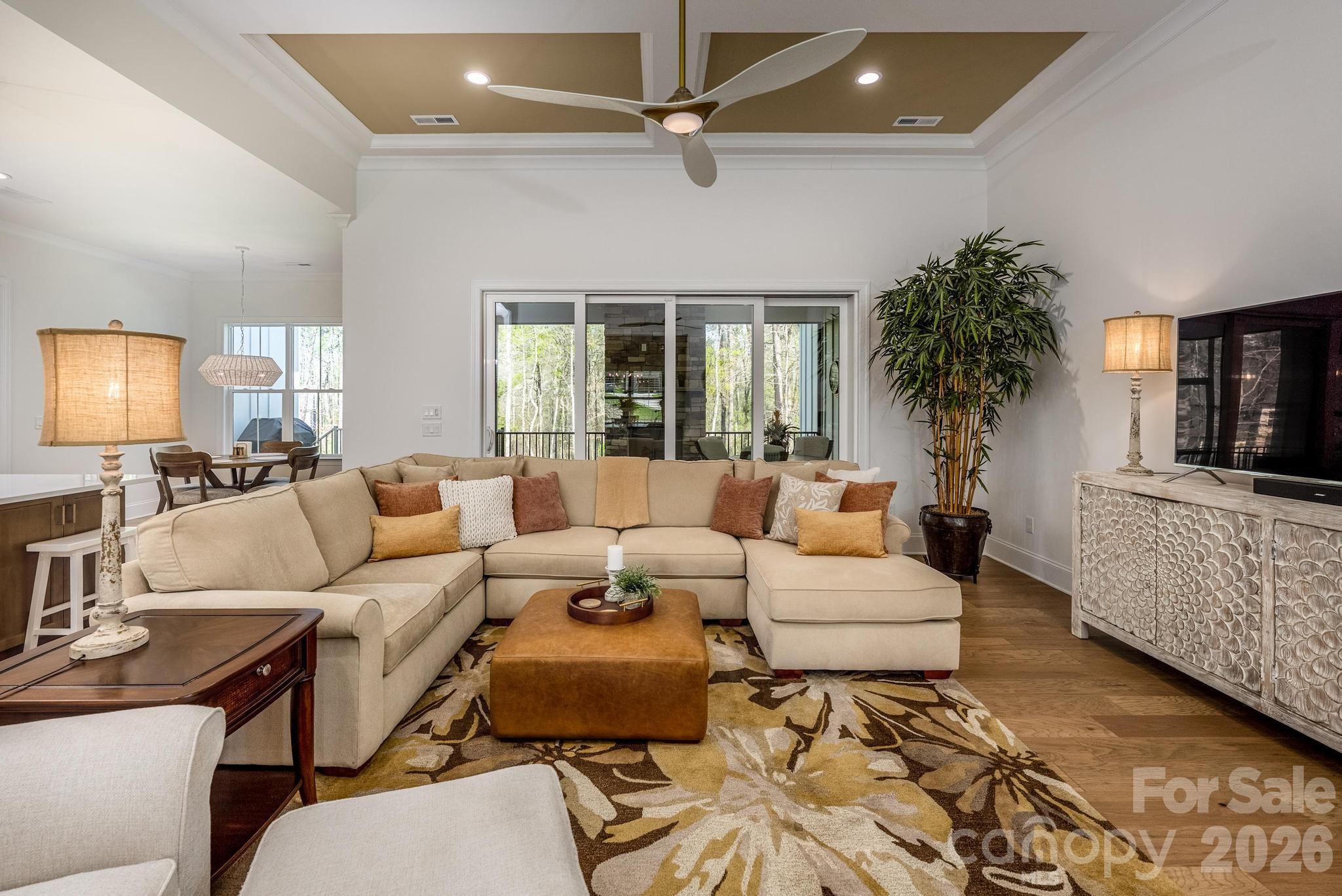 2411 Callaghan Court Landis, NC 28088 - Photo 22 of 48 a living room with furniture and a flat screen tv