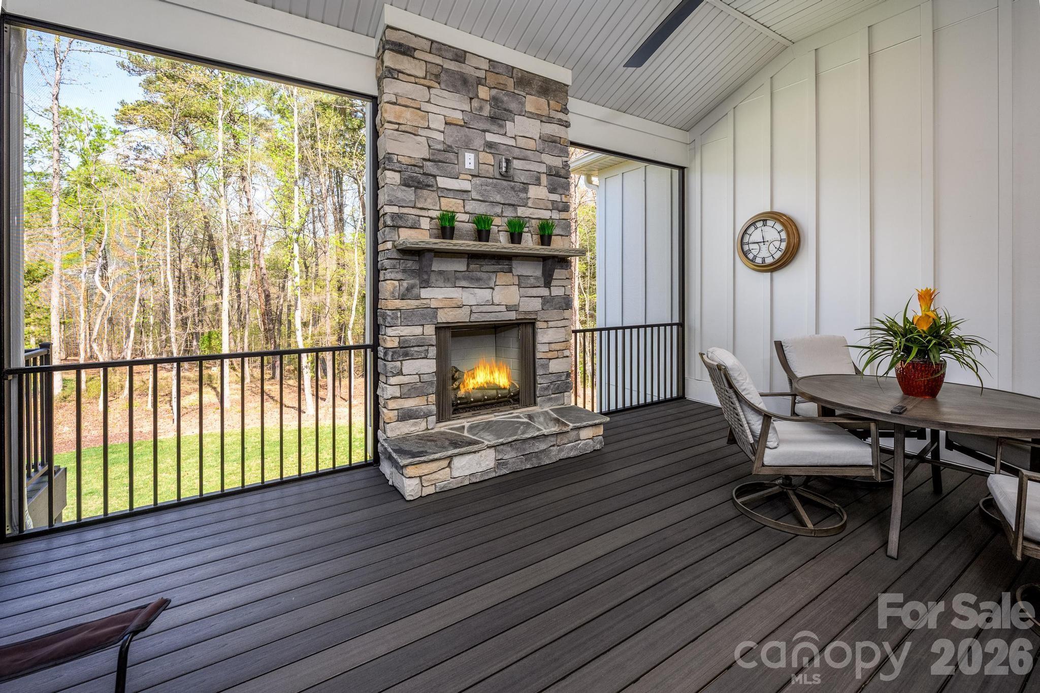 2411 Callaghan Court Landis, NC 28088 - Photo 37 of 48 a living room with furniture and a fireplace