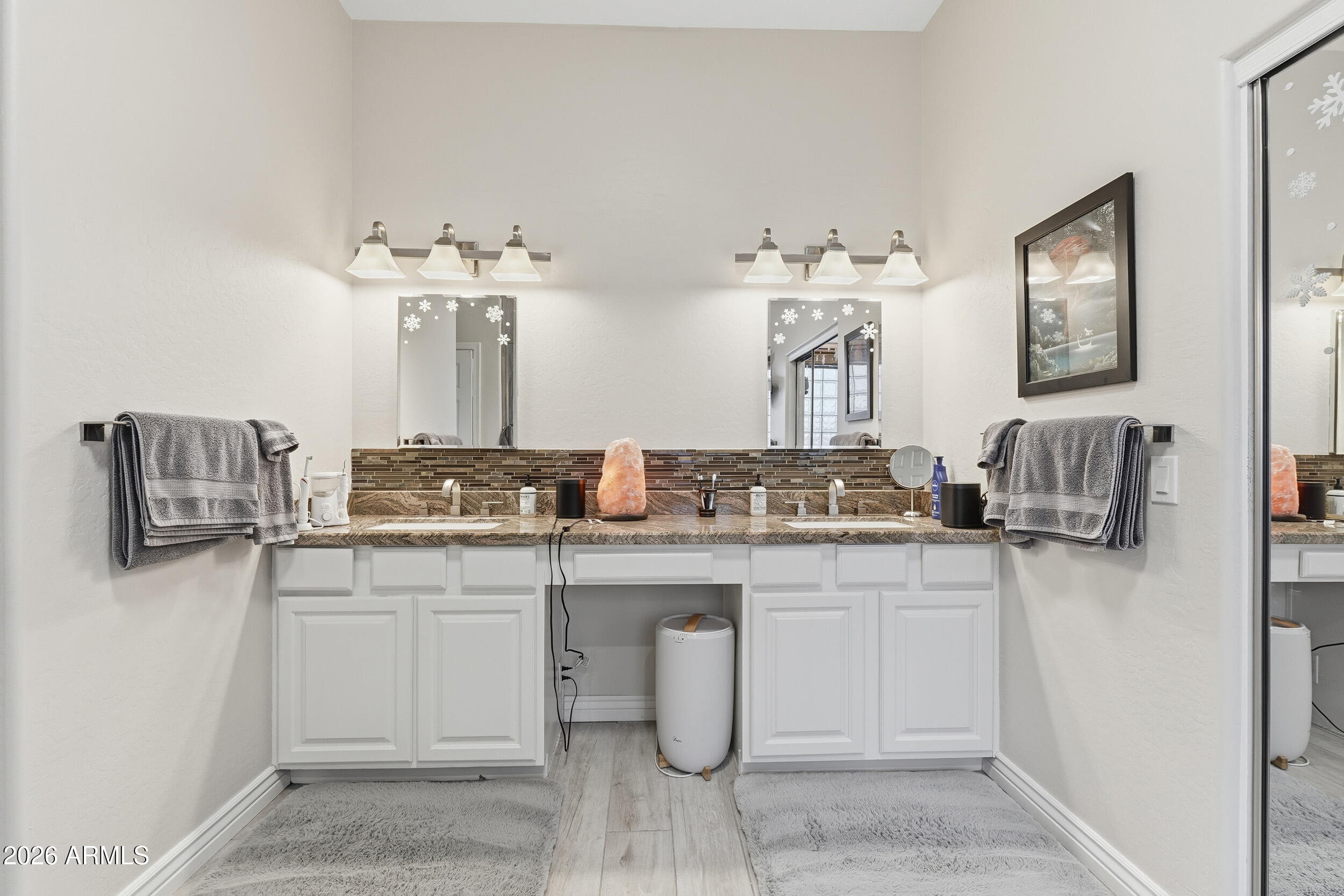 2633 East Fremont Road Phoenix, AZ 85042 - Photo 23 of 43 a bathroom with a sink and a mirror