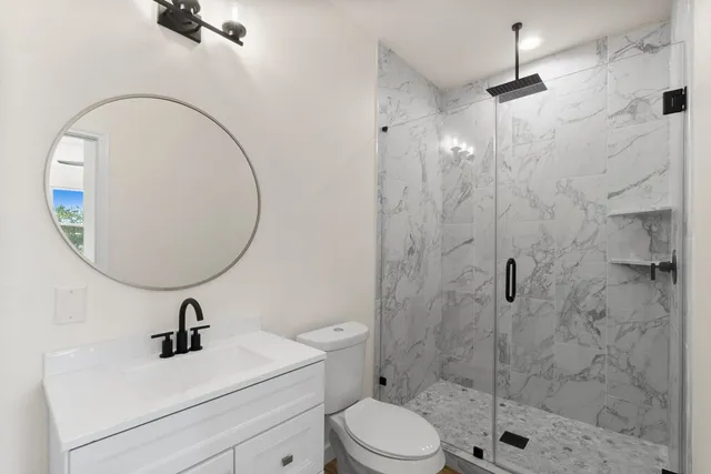 a view of a garden with trees