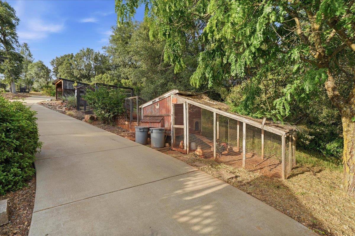 5525 Green Valley Road Placerville, CA 95667 - Photo 40 of 53 Chicken coop for your feathery friends with a fenced garden for your farm-to-table efforts