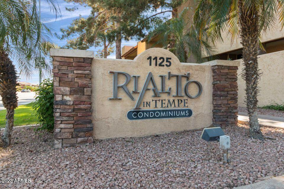 1125 East Broadway Road, Unit 118 Tempe, AZ 85282 - Photo 2 of 12 Community Sign